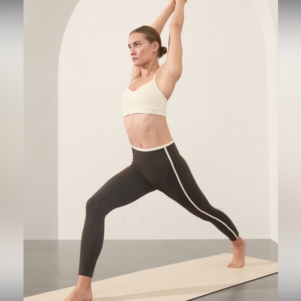 ATHLETA (SET) | Brown and Bone Legging Matching Set